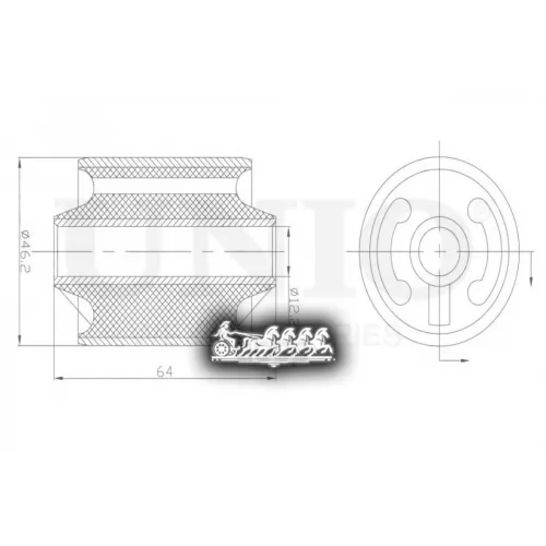 Сайлентблок Рычага Daewoo/Chevrolet Matiz/Spark 98- Задн. UNIO 