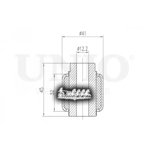 Сайлентблок Рычага Audi/Mazda A4/A6/3 00- Внеш.задн.нижн. UNIO 
