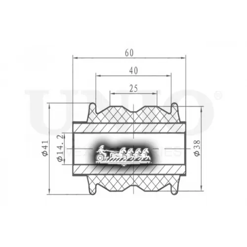Сайлентблок Рычага Chevrolet/Opel Captiva/Antara 06- Перед.нижн. UNIO 