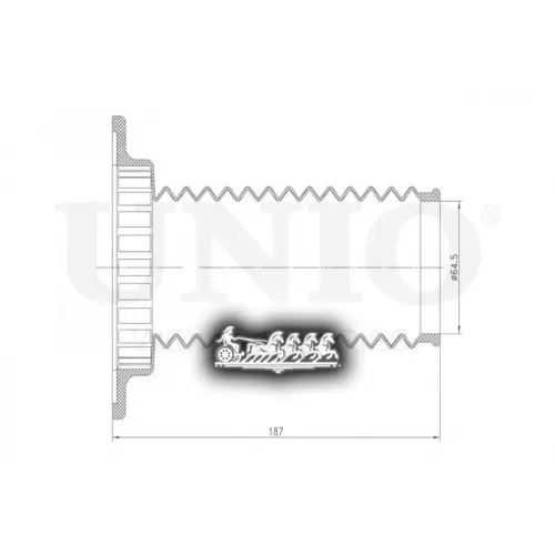 Пыльник Амортизатора Toyota Rav4/Corolla/Prius 05- Перед. UNIO 