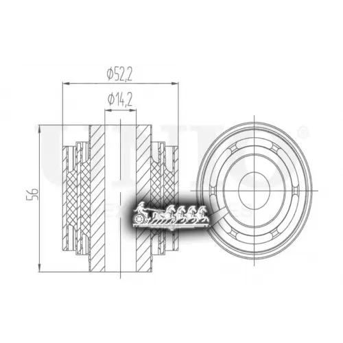 Сайлентблок Рычага Mb E(W211) Внеш.перед.нижн. UNIO 