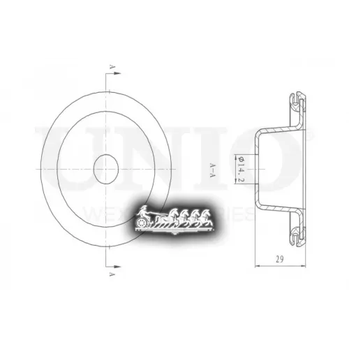Опора Амортизатора Vag Polo/Octavia/A3 96- Перед. UNIO 