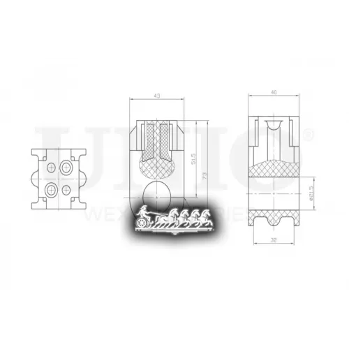 Втулка Стабилизатора Nissan Tiida 04- Перед. UNIO 