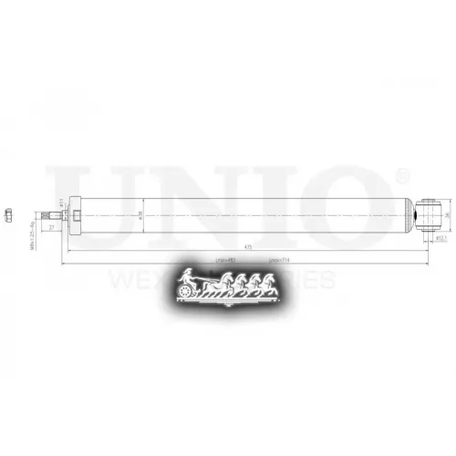 Амортизатор Mazda 3 08- Газ.задн. UNIO 
