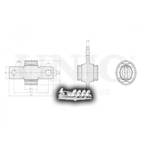 Сайлентблок Рычага Toyota/Lexus Camry/Es 08- Перед.задн. UNIO 