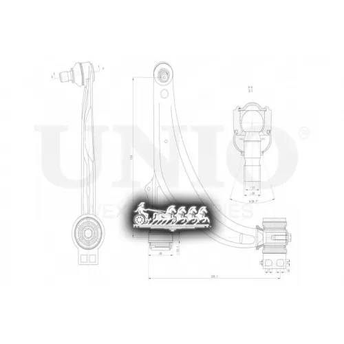 Рычаг Chevrolet/Opel Cruze/Astra 09- Перед.нижн.прав. UNIO 