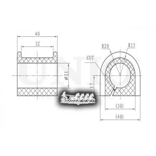 Втулка Стабилизатора Toyota Rav4/Corolla/Land Cruise 80- Перед. UNIO 