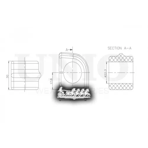Втулка Стабилизатора Vw Transporter(T4) 90- Перед. UNIO 