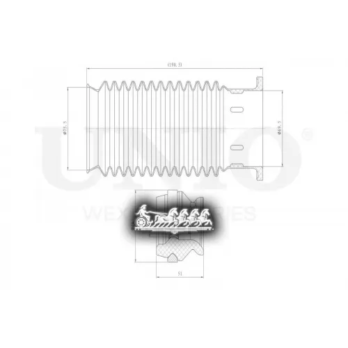 Пыльник+Отбойник Амортизатора Chevrolet/Opel Cruze/Astra 09- (Компл. 2 Шт.) UNIO 