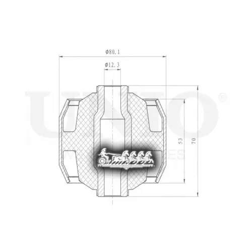 Сайлентблок Балки Nissan Primera 01- Задн. UNIO 
