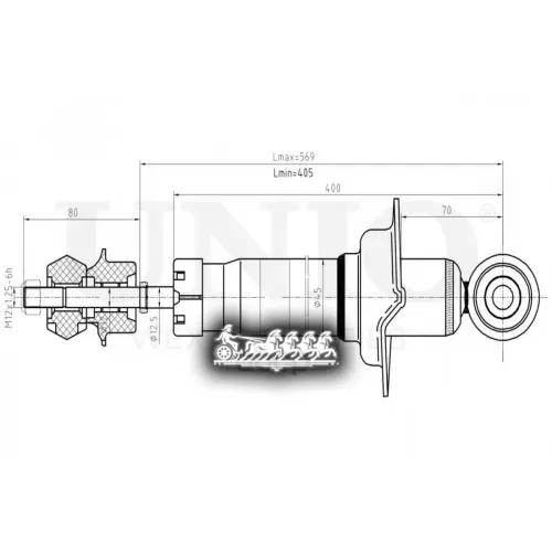 Амортизатор Lexus Is 05- Газ.задн. UNIO 