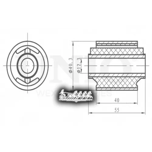 Сайлентблок Рычага Toyota/Lexus Camry/Rx 91- Задн. UNIO 
