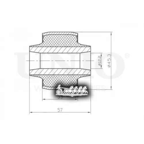 Сайлентблок Рычага Bmw 3(E36/46)/X3(E83) Внеш.задн. UNIO 