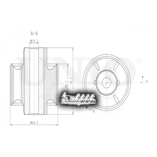 Сайлентблок Балки Kia Picanto 04- Задн. UNIO 