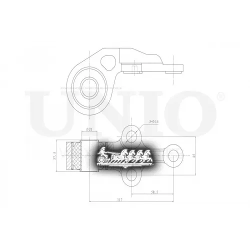 Сайлентблок Рычага Nissan Almera 98- Задн.перед.нижн. UNIO 
