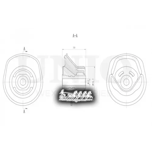 Сайлентблок Балки Vw Golf 93- Задн. UNIO 