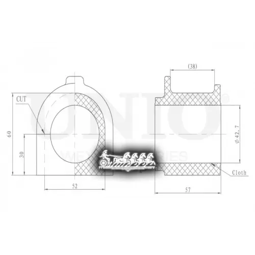Втулка Стабилизатора Toyota/Lexus Land Cruiser/Lx 07- Перед. UNIO 