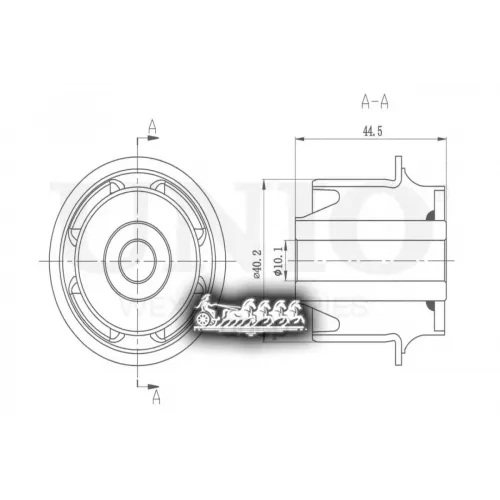 Сайлентблок Рычага Mazda 6 02- Внутр.перед.верх. UNIO 