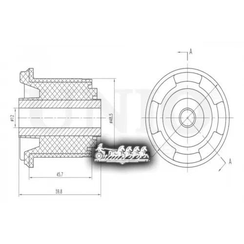 Сайлентблок Рычага Opel Vectra 95- Задн.перед.нижн. UNIO 