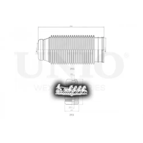 Пыльник+Отбойник Амортизатора Kia/Hyundai Sportage/Tucson 04- (Компл. 2 Шт.) UNIO 