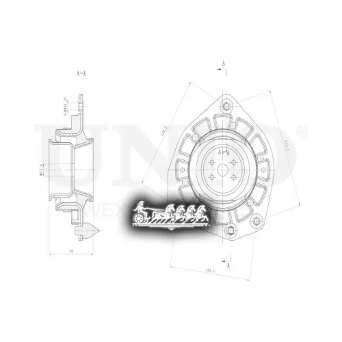 Опора Амортизатора Renault Megane/Scenic/Grand Scenic 02- Перед. UNIO 