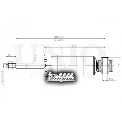 Амортизатор Opel/Chevrolet Mokka/Tracker 12- Газ.задн. UNIO 