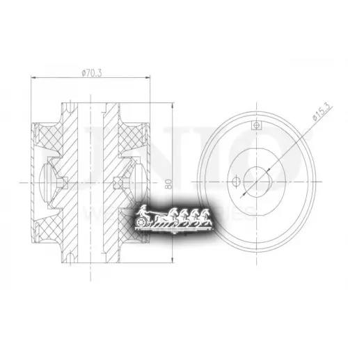 Сайлентблок Рычага Mb E(W207)/C(W203/204) Перед.верх. UNIO 