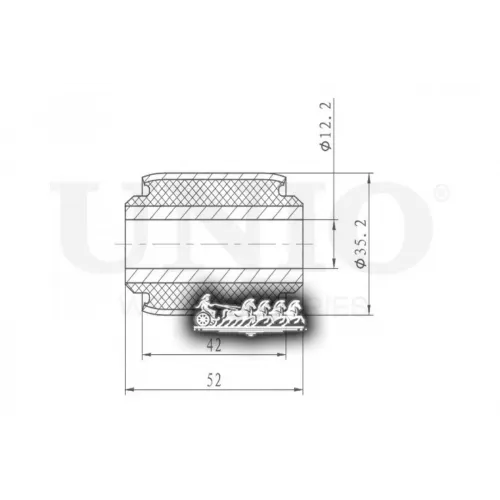 Сайлентблок Рычага Opel/Fiat/Saab Vectra/Croma/9-3 02- Внутр.задн. UNIO 