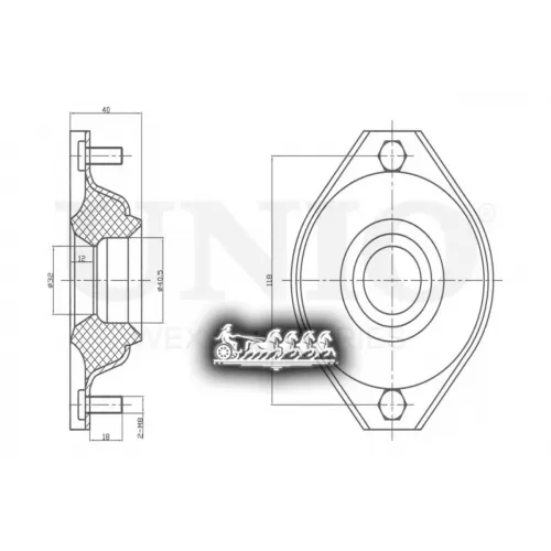 Опора Амортизатора Daewoo Matiz 98- Перед. UNIO 