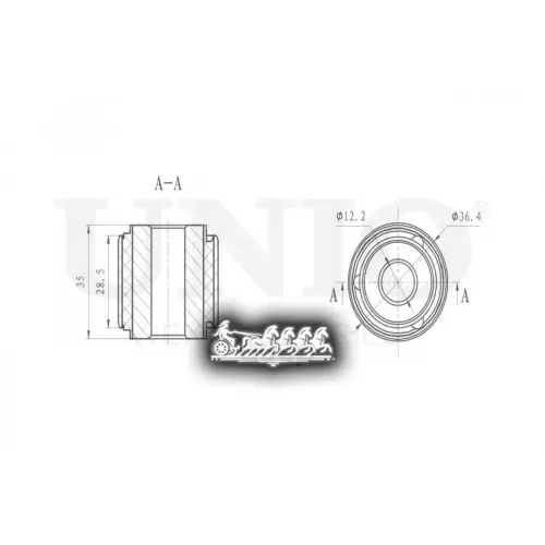 Сайлентблок Тяги Ford Focus/Mondeo 00- Задн. UNIO 