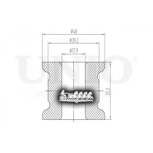 Втулка Стабилизатора Mb C(W202)/E(W124/210) Перед. UNIO 