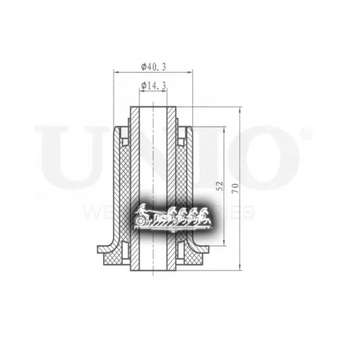 Сайлентблок Рычага Suzuki/Nissan Grand Vitara/Cabstar 05- Перед.нижн. UNIO 