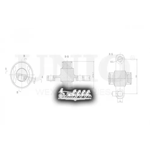 Сайлентблок Рычага Hyundai Ix35 10- Перед.прав.задн.верх. UNIO 