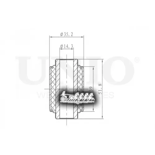 Сайлентблок Chevrolet/Opel Captiva/Antara 06- Верх.задн. UNIO 