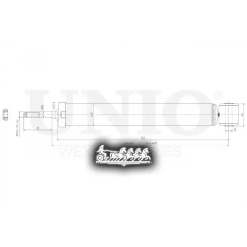 Амортизатор Nissan Micra 03- Газ.задн. UNIO 