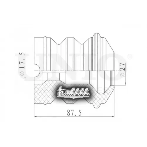 Отбойник Амортизатора Bmw 5(E28/34/39)/3(E30/36) Перед. UNIO 