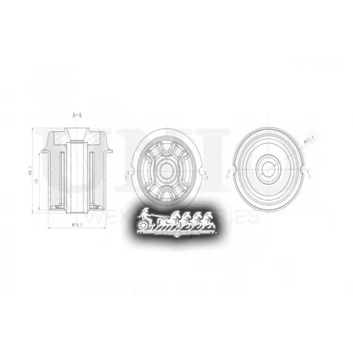Сайлентблок Балки Vag Passat/A6/Superb 96- Задн. UNIO 