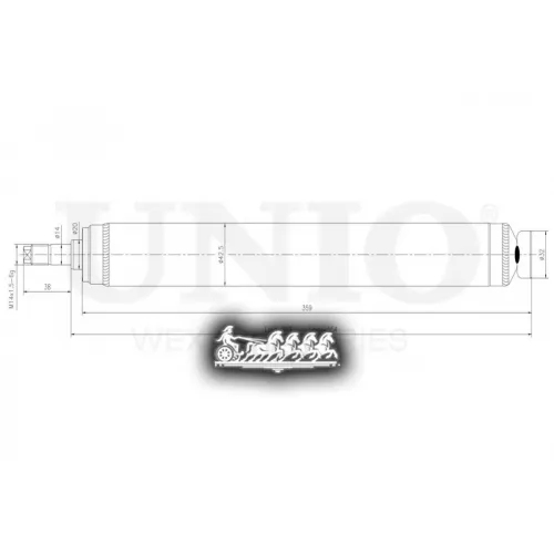 Амортизатор Vag Passat/80 72- Масл.перед. UNIO 