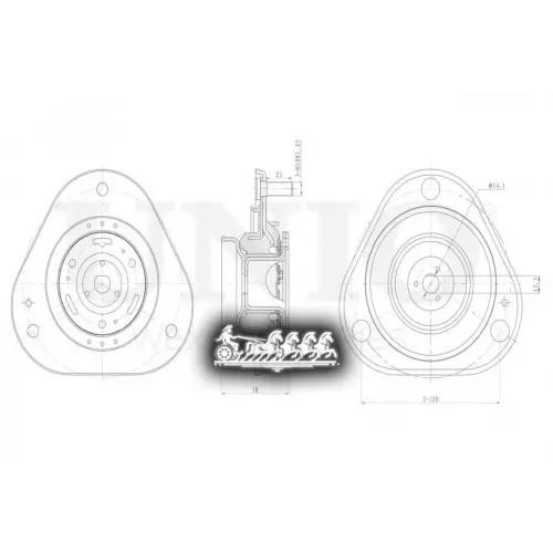 Опора Амортизатора Toyota/Lexus Rav4/Nx(Z1) 05- Перед. UNIO 