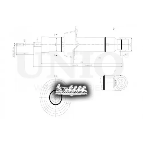 Амортизатор Haval F7 19- Газ.задн. UNIO 