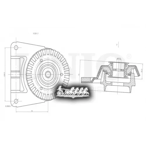 Опора Амортизатора Ford Mondeo 00- Задн. UNIO 