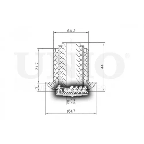 Сайлентблок Рычага Vag Passat/80/90 78- Перед.нижн. UNIO 