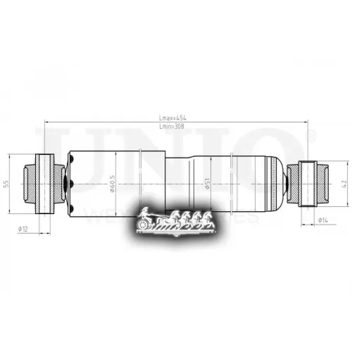 Амортизатор Ford Mondeo 96- Газ.задн. UNIO 
