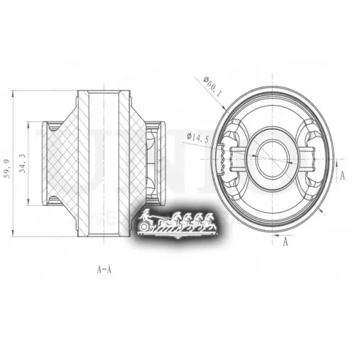 Сайлентблок Рычага Subaru Forester/Impreza 07- Задн.перед.нижн. UNIO 