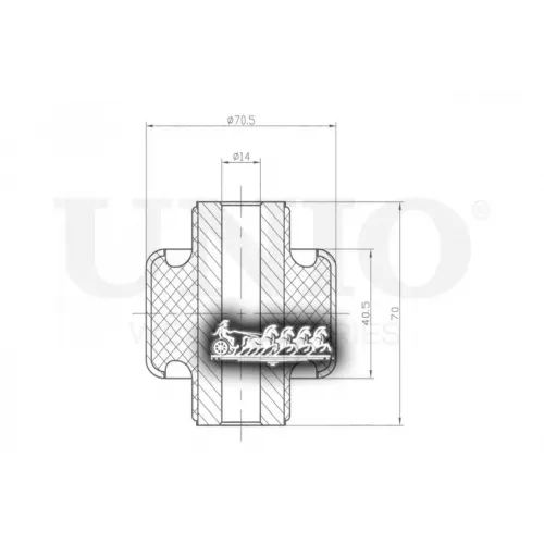 Сайлентблок Рычага Mb Vito(W638) Задн.перед.нижн. UNIO 