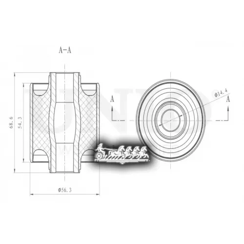 Сайлентблок Рычага Toyota/Lexus Land Cruiser/Lx 07- Задн. UNIO 