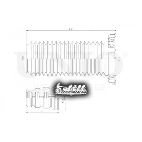Пыльник+Отбойник Амортизатора Honda Cr-V 06- UNIO 