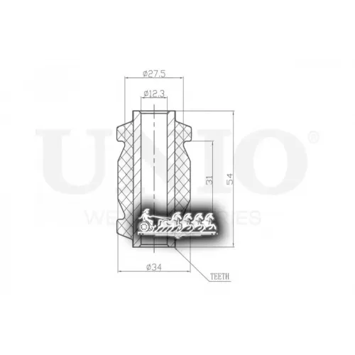 Сайлентблок Рычага Hyundai Accent/Getz 00- Перед.нижн. UNIO 