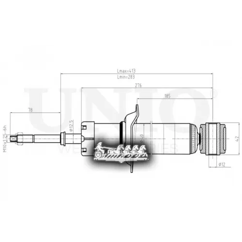 Амортизатор Nissan Almera 00- Газ.задн. UNIO 