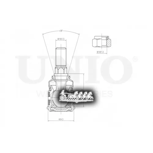 Опора Шаровая Mb E(W211)/S(W220) Перед.нижн. UNIO 
